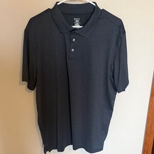 Members Mark Men's Dark Grey Polo Shirt